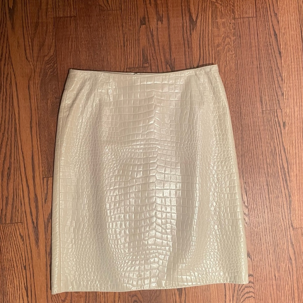 Genuine Leather Pencil Skirt